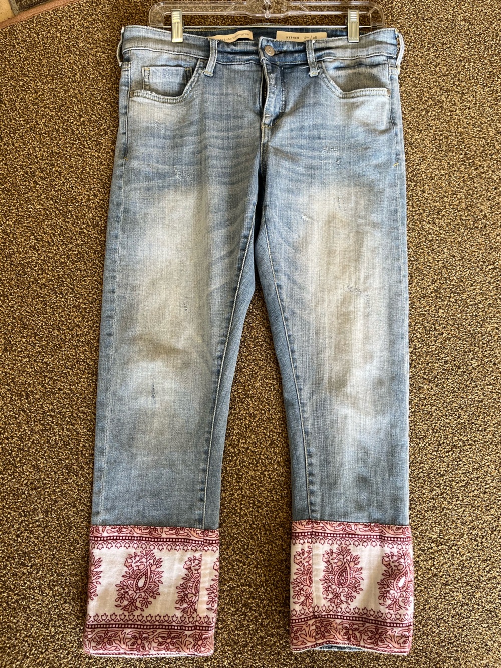 Pilcro and the Letterpress cropped boho jeans - Picture 1 of 7